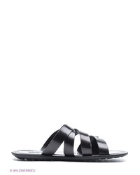 Мужские черные кожаные сандалии от Mario Ponti