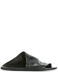 Мужские черные кожаные сандалии от Marsèll