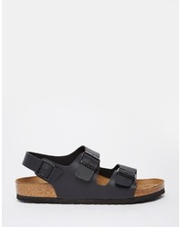 Мужские черные кожаные сандалии от Birkenstock