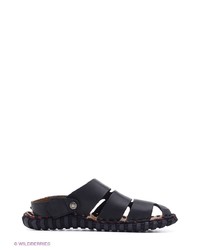 Мужские черные кожаные сандалии от NexPero