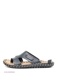 Мужские черные кожаные сандалии от NexPero