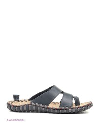 Мужские черные кожаные сандалии от NexPero