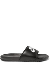 Мужские черные кожаные сандалии от Nike