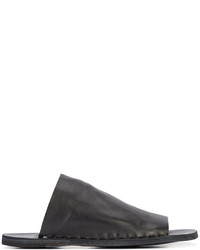 Мужские черные кожаные сандалии от Officine Creative