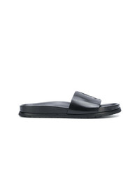 Мужские черные кожаные сандалии от Saint Laurent