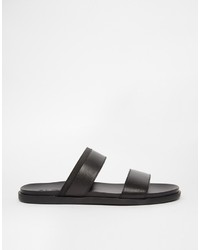 Мужские черные кожаные сандалии от Aldo