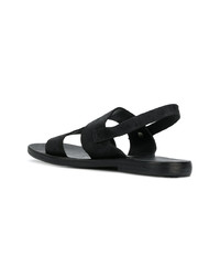 Мужские черные кожаные сандалии от Dimissianos & Miller