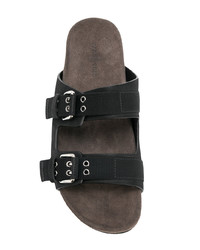 Мужские черные кожаные сандалии от Car Shoe