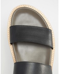 Мужские черные кожаные сандалии от Aldo