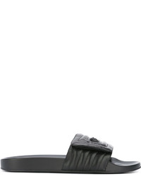 Мужские черные кожаные сандалии от Versace
