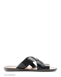 Мужские черные кожаные сандалии от Vitacci