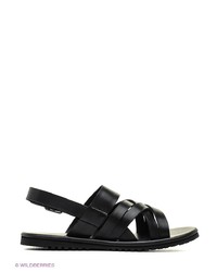 Мужские черные кожаные сандалии от Vitacci