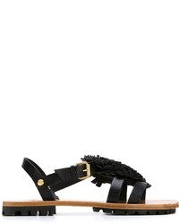 Мужские черные кожаные сандалии от Vivienne Westwood