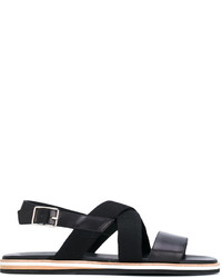 Мужские черные кожаные сандалии от WANT Les Essentiels