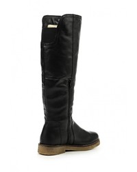 Черные кожаные сапоги от Aldo