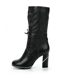 Черные кожаные сапоги от Allegri