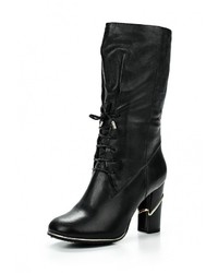 Черные кожаные сапоги от Allegri