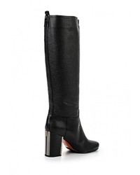 Черные кожаные сапоги от Baldinini