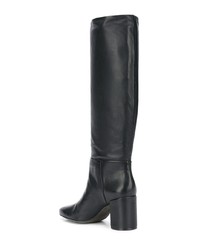 Черные кожаные сапоги от Tory Burch