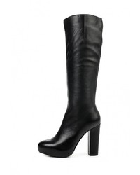 Черные кожаные сапоги от Calipso