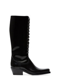 Черные кожаные сапоги от Calvin Klein 205W39nyc