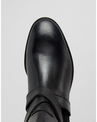 Черные кожаные сапоги от Asos