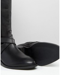 Черные кожаные сапоги от Asos