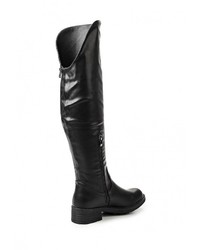 Черные кожаные сапоги от Chasse