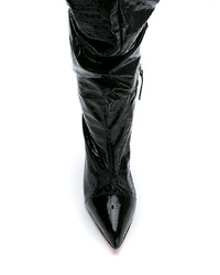 Черные кожаные сапоги от Andrea Bogosian