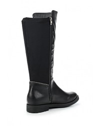 Черные кожаные сапоги от Damerose