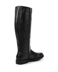 Черные кожаные сапоги от Damerose