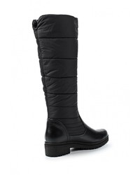 Черные кожаные сапоги от Elche