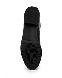 Черные кожаные сапоги от Elcherry