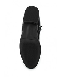 Черные кожаные сапоги от Elong