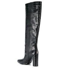 Черные кожаные сапоги от Via Roma 15