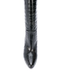 Черные кожаные сапоги от Via Roma 15