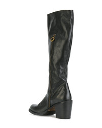 Черные кожаные сапоги от Fiorentini+Baker