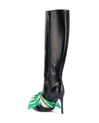 Черные кожаные сапоги от Off-White