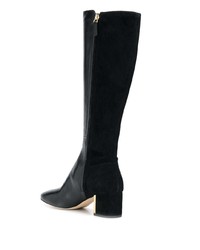 Черные кожаные сапоги от Tory Burch