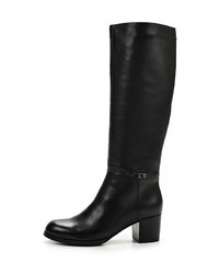 Черные кожаные сапоги от Gotti