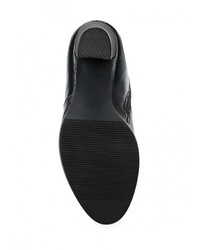 Черные кожаные сапоги от Grand Style