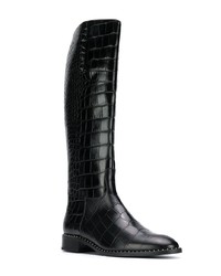 Черные кожаные сапоги от Högl