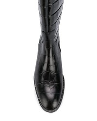 Черные кожаные сапоги от Högl