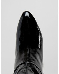 Черные кожаные сапоги от Office