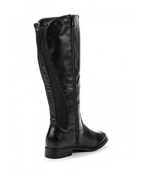 Черные кожаные сапоги от Ideal