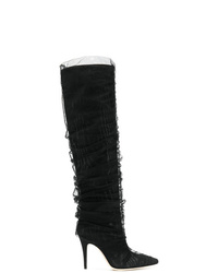 Черные кожаные сапоги от Jimmy Choo