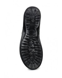 Черные кожаные сапоги от Khrio