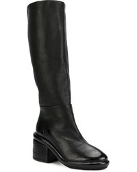 Черные кожаные сапоги от Marsèll