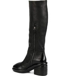 Черные кожаные сапоги от Marsèll