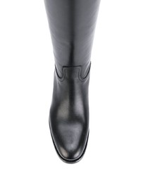 Черные кожаные сапоги от Church's